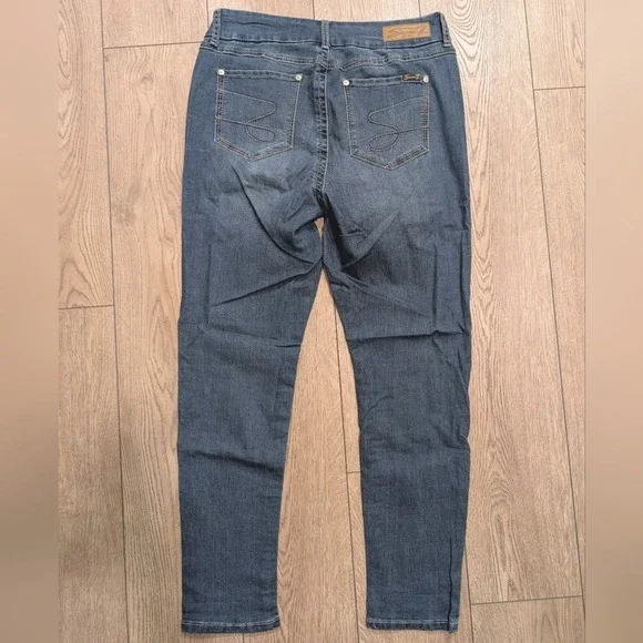 Seven 7 Plus 16 High Rise Skinny Jeans  Tummy‎ Slimming Faded Wash Stretchy - Picture 5 of 6